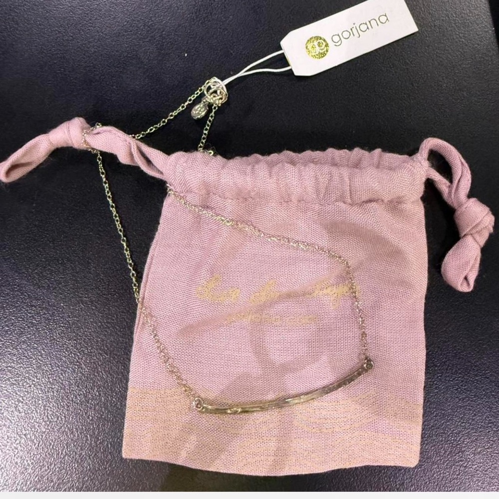 Gorjana Gold Bar Necklace — Minimalist Layering Chain (NWT)